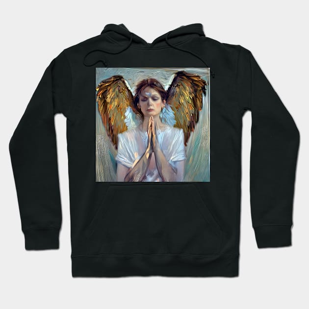 angel of prayer Hoodie by bogfl